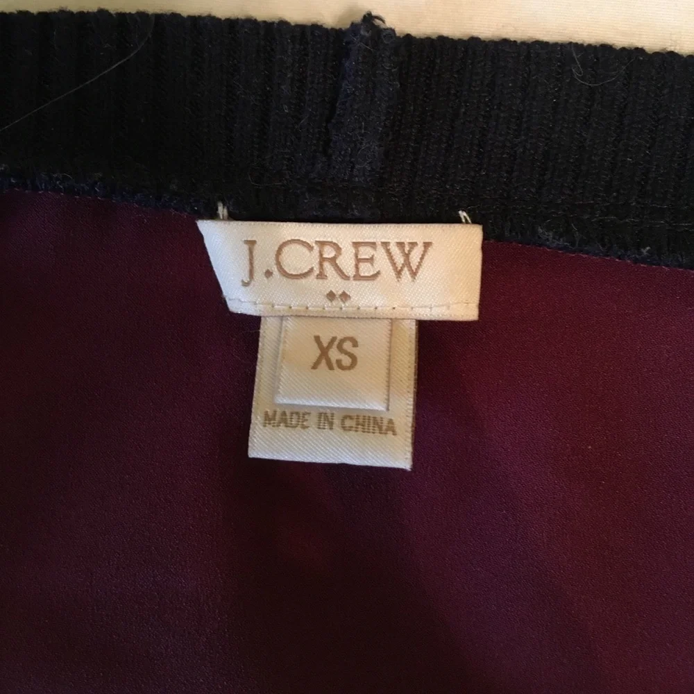Maroon j crew blouse,‎ worn only a few times